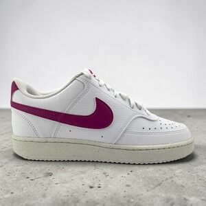 Nike Court Vision Low Next‎ Nature Shoes Womens Size 9.5 White Cactus Flower NEW